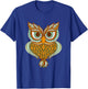 Night Owl Tribal Pattern Shirt Cool Nocturnal Animal Lover T-Shirt - T-Shirt | Royal