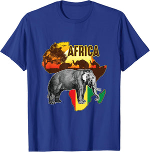 African Flag Africa Roots Black History T-Shirt - T-Shirt | Royal