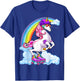 Unicorn Roller Skate Roller Derby Birthday Shirt Girls Gift T-Shirt - T-Shirt | Royal