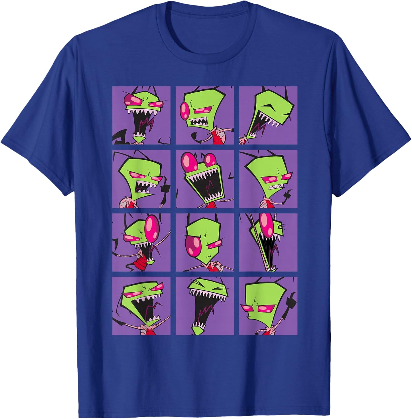 Nickelodeon Invader Zim Freak Out Collage T-Shirt - T-Shirt | Royal