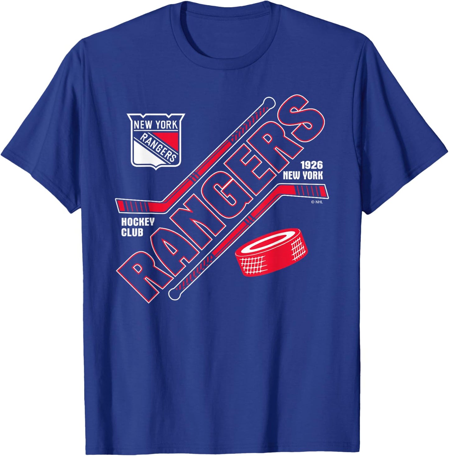 New York Rangers Force Blue Officially Licensed T-Shirt - T-Shirt | Royal