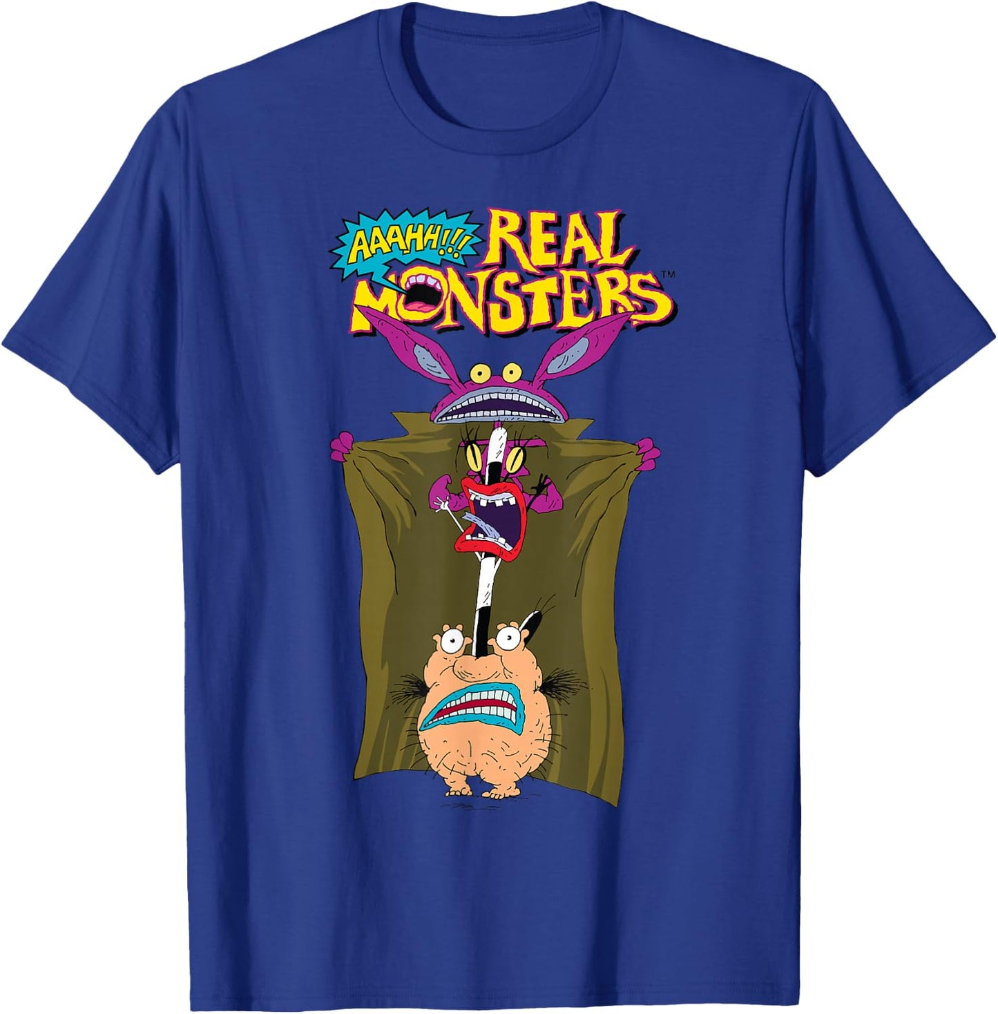 Nickelodeon AAAHH Real Monsters Trench Coat Disguise T-Shirt - T-Shirt | Royal