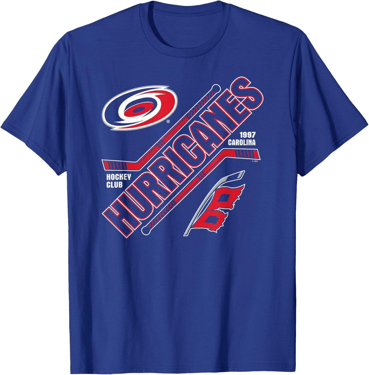 Carolina Hurricanes Force Black Officially Licensed T-Shirt - T-Shirt | Royal