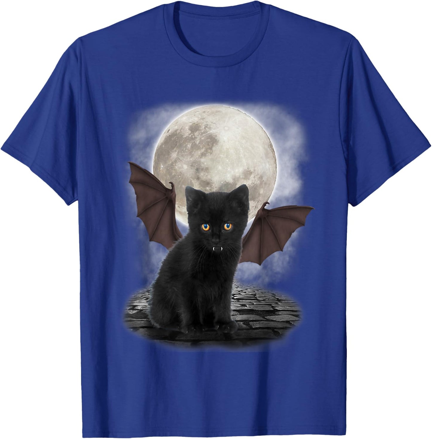 Gothic Bat Cat Shirt Vampire Funny Gifts Cats Lover T-Shirt - T-Shirt | Royal