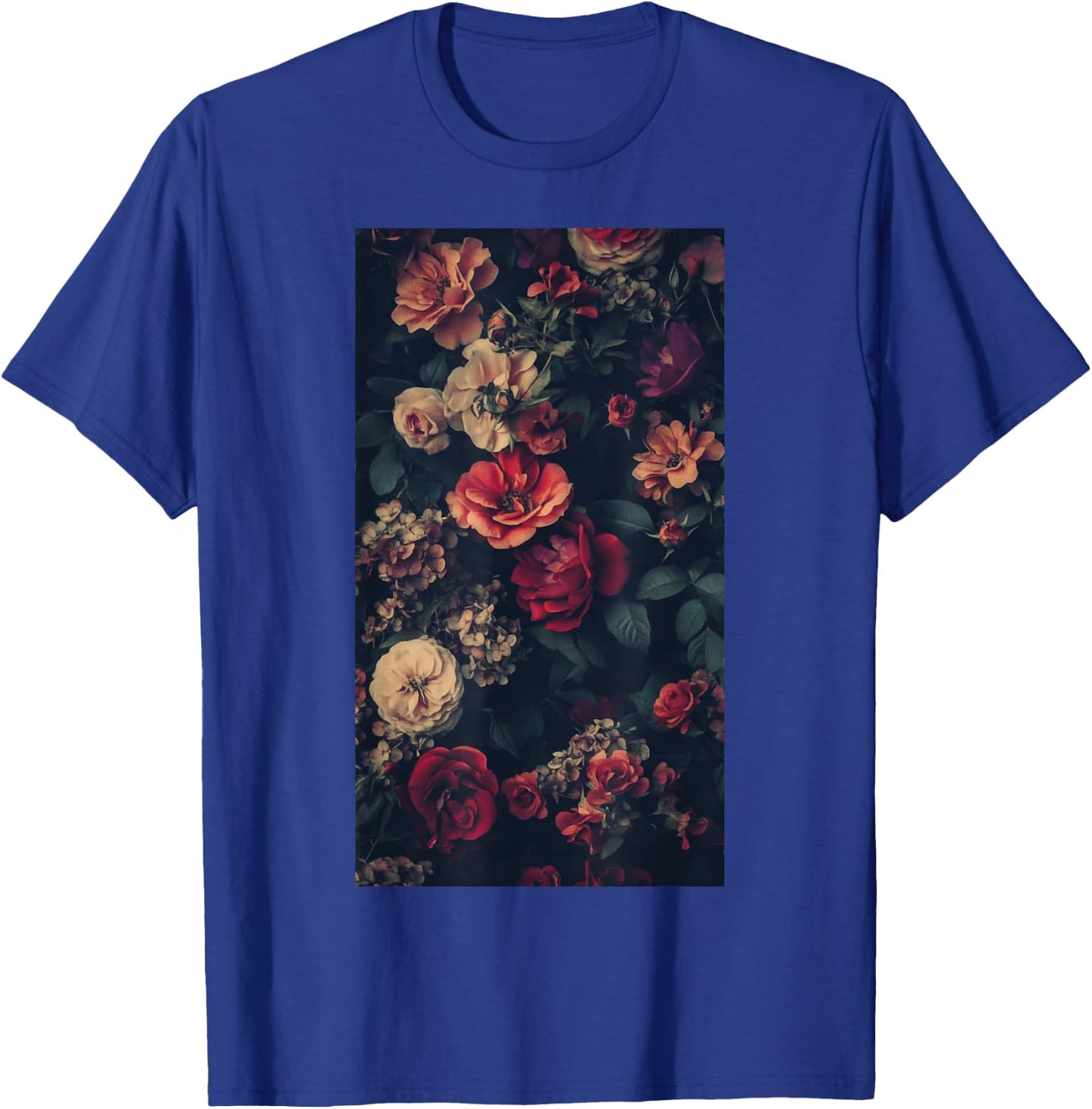 Vintage Floral Pattern Botanical art Garden theme T-Shirt - T-Shirt | Royal
