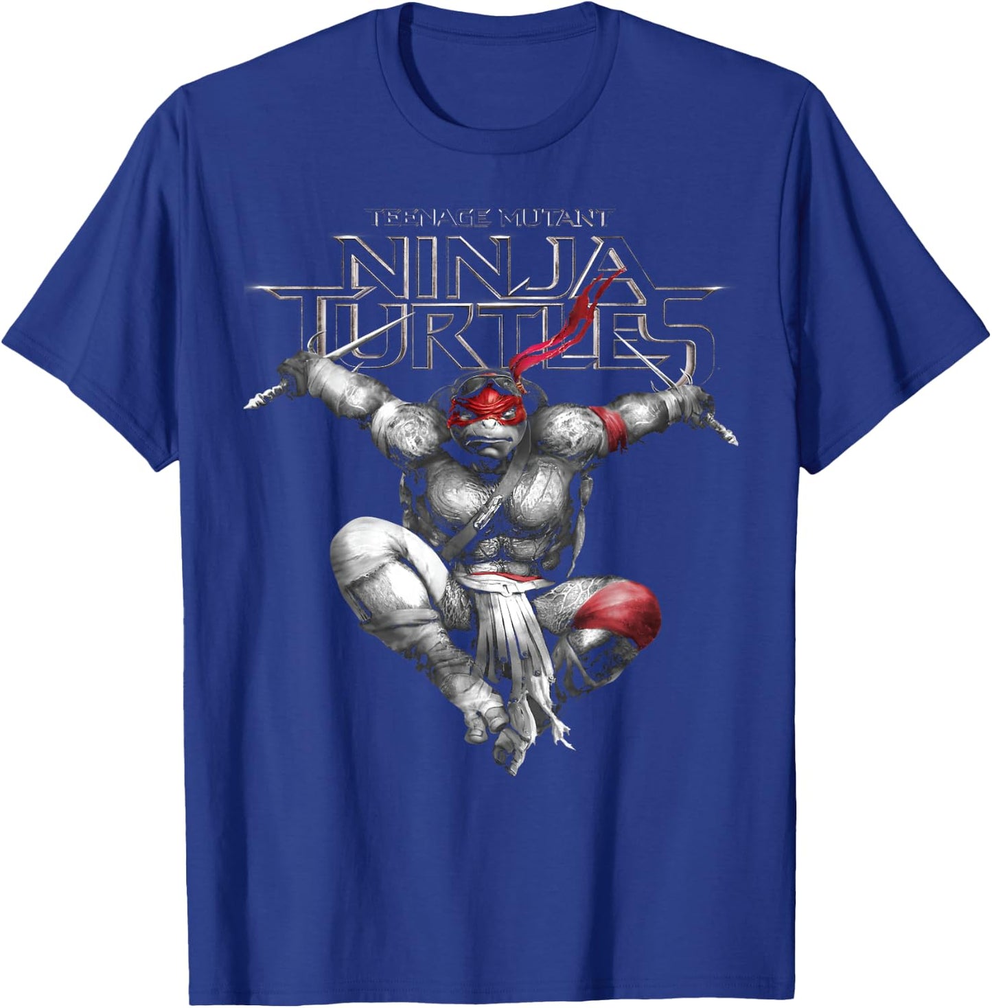 Teenage Mutant Ninja Turtles Raphael Action Jump T-Shirt - T-Shirt | Royal