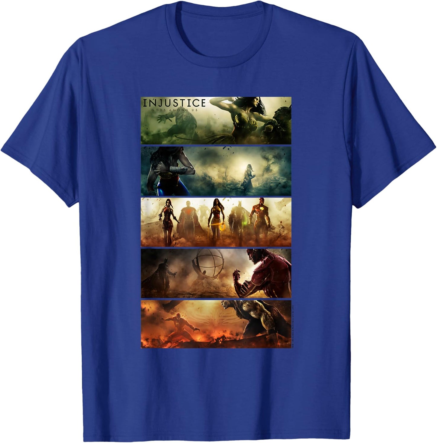 Injustice: Gods Among Us Panels T-Shirt - T-Shirt | Royal
