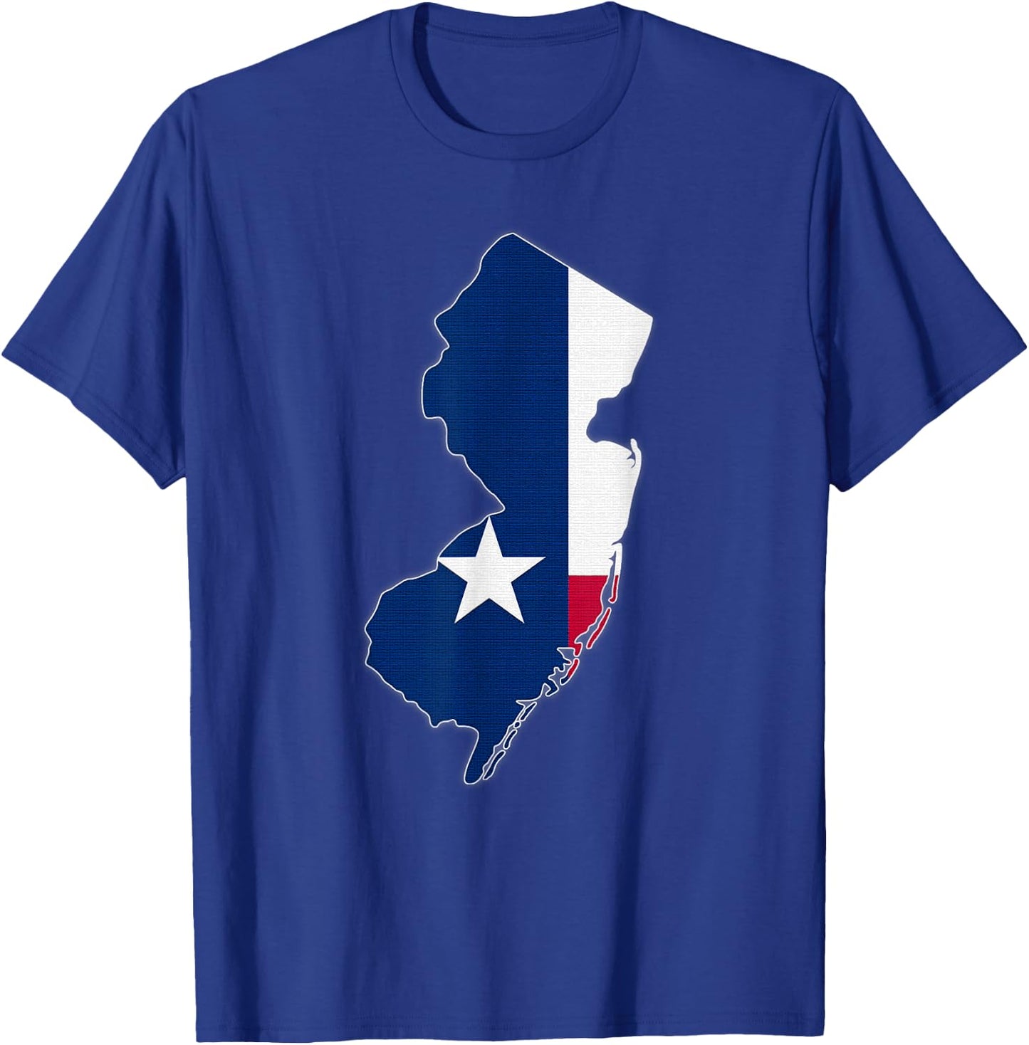 NEW JERSEY STATE MAP TEXAS TX Flag Roots Men Women Gift T-Shirt - T-Shirt | Royal