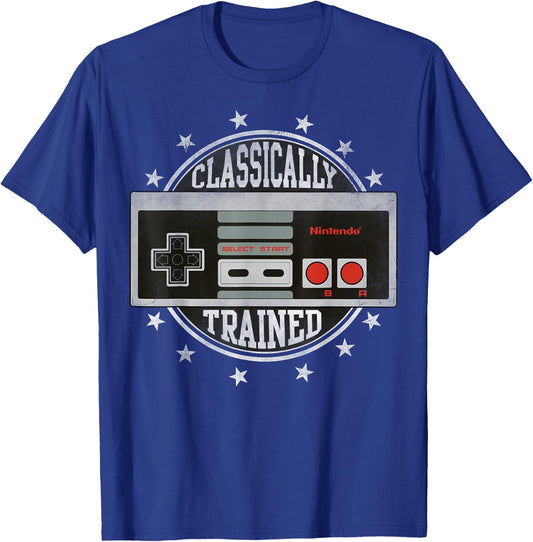 Nintendo NES Controller Classically Trained Graphic Small T-Shirt - T-Shirt | Royal