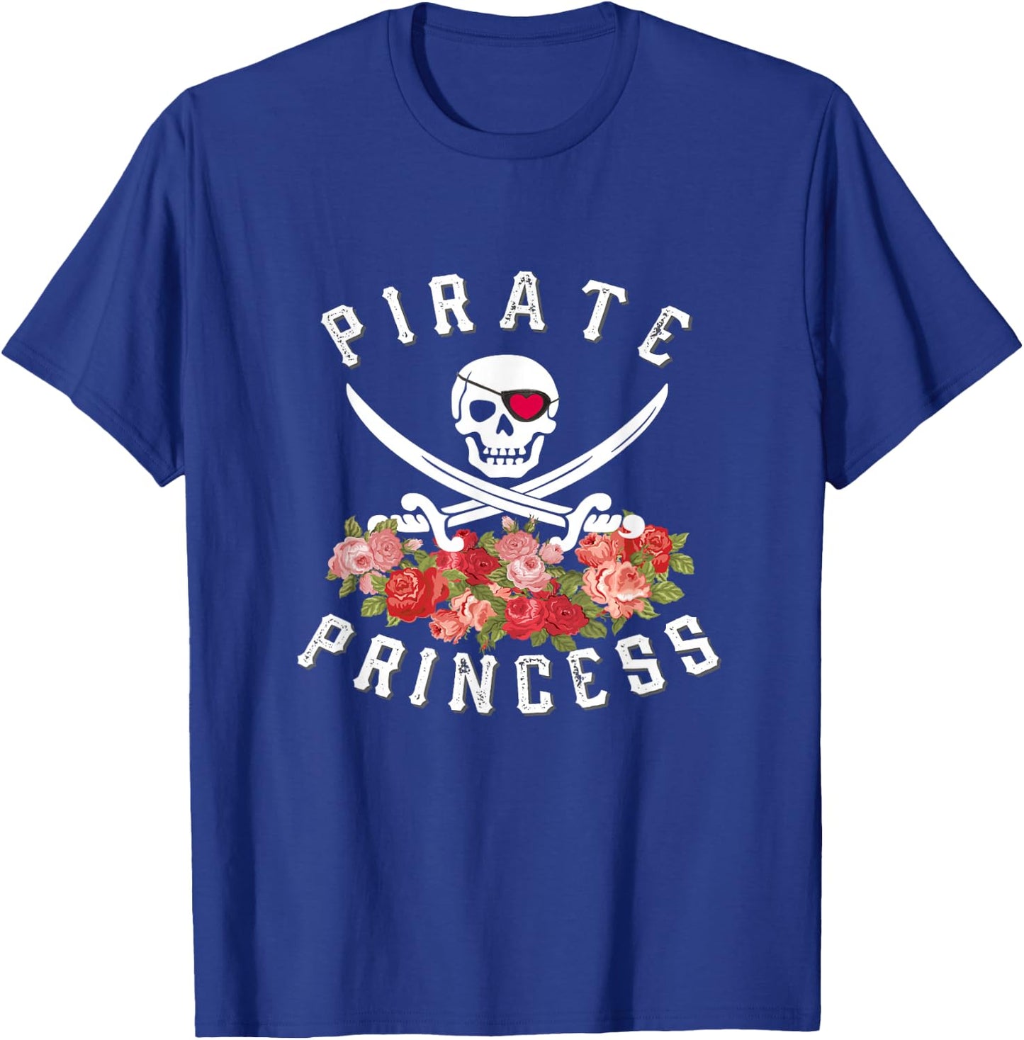 Pirate Princess Shirt Floral Pirate , Teen Girl Gift T-Shirt - T-Shirt | Royal