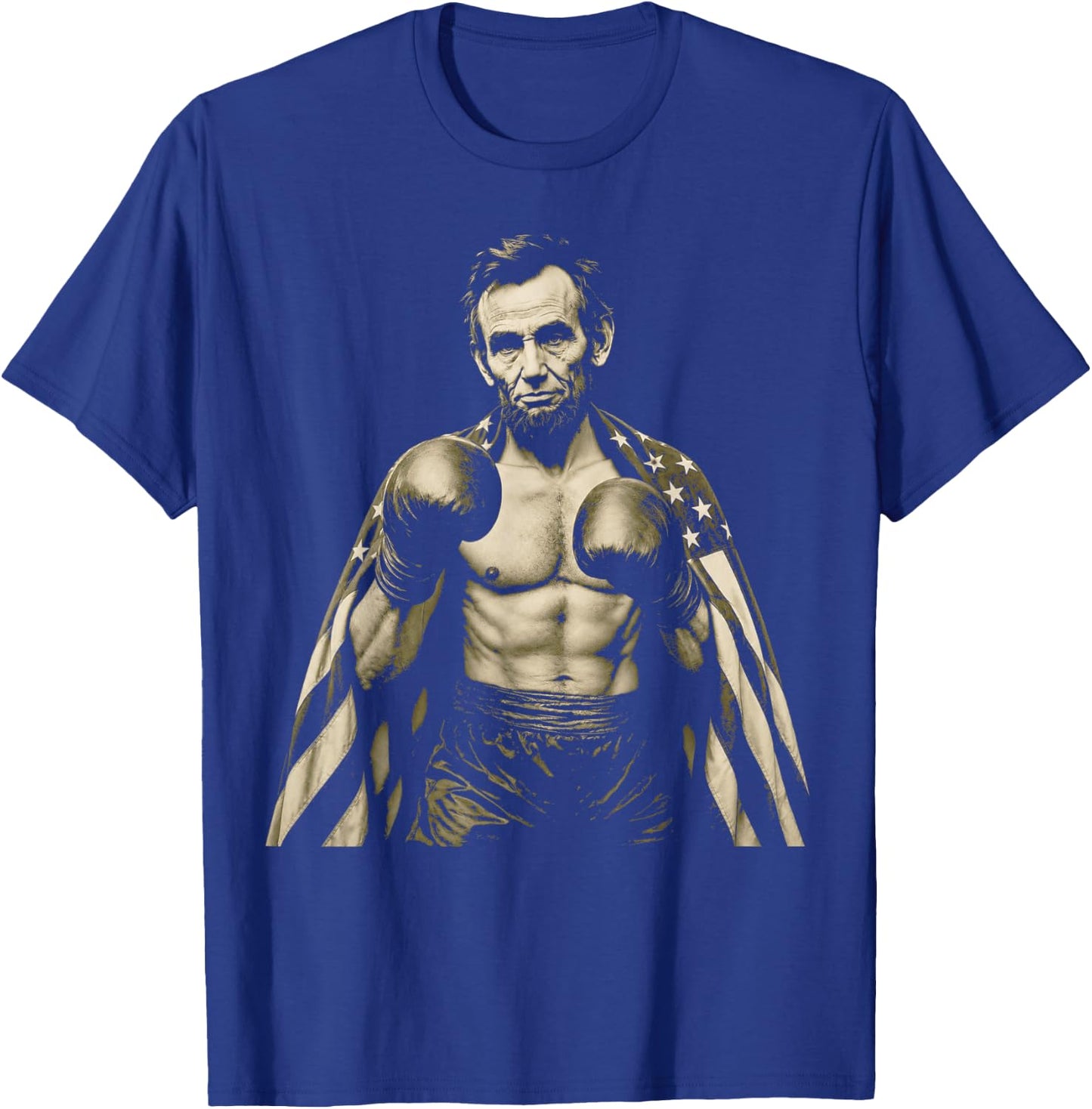 Abraham Lincoln 4th July 250th Anniversary American Flag T-Shirt - T-Shirt | Royal