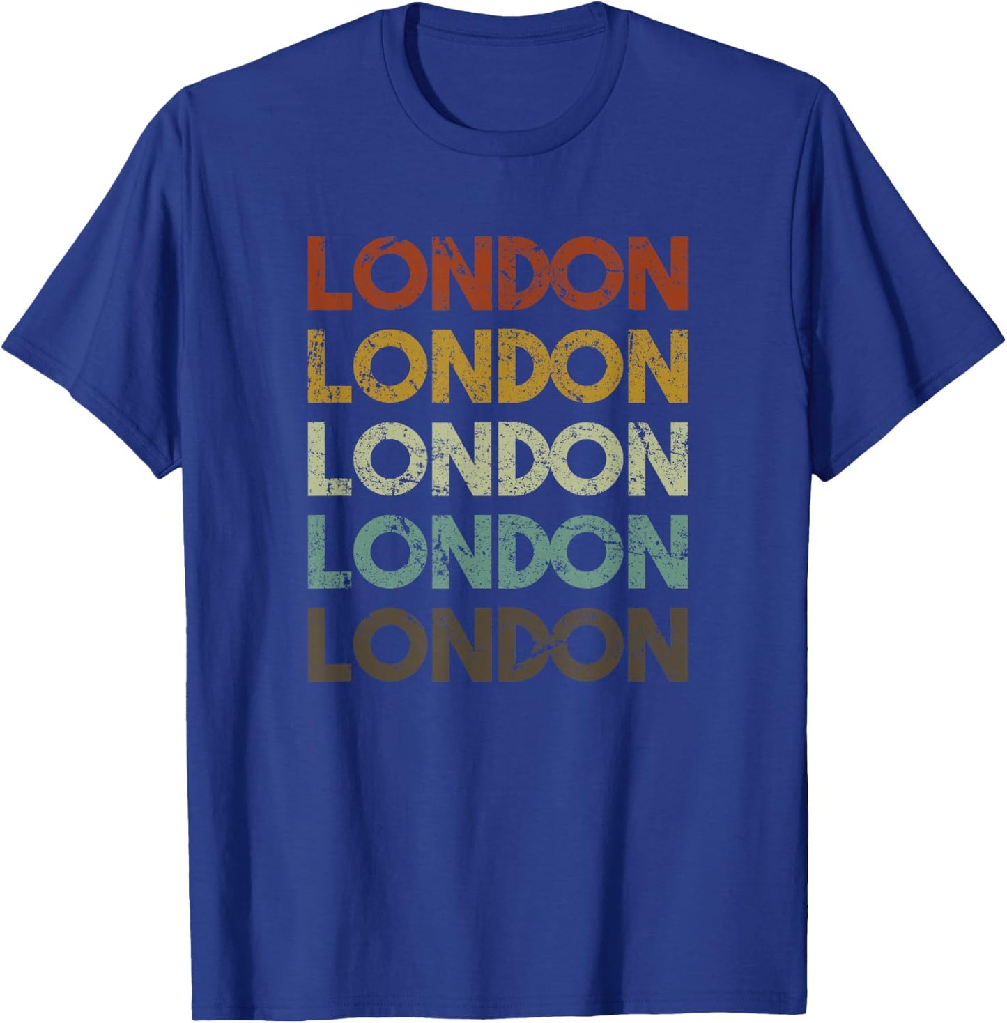 Retro London England T-Shirt - T-Shirt | Royal