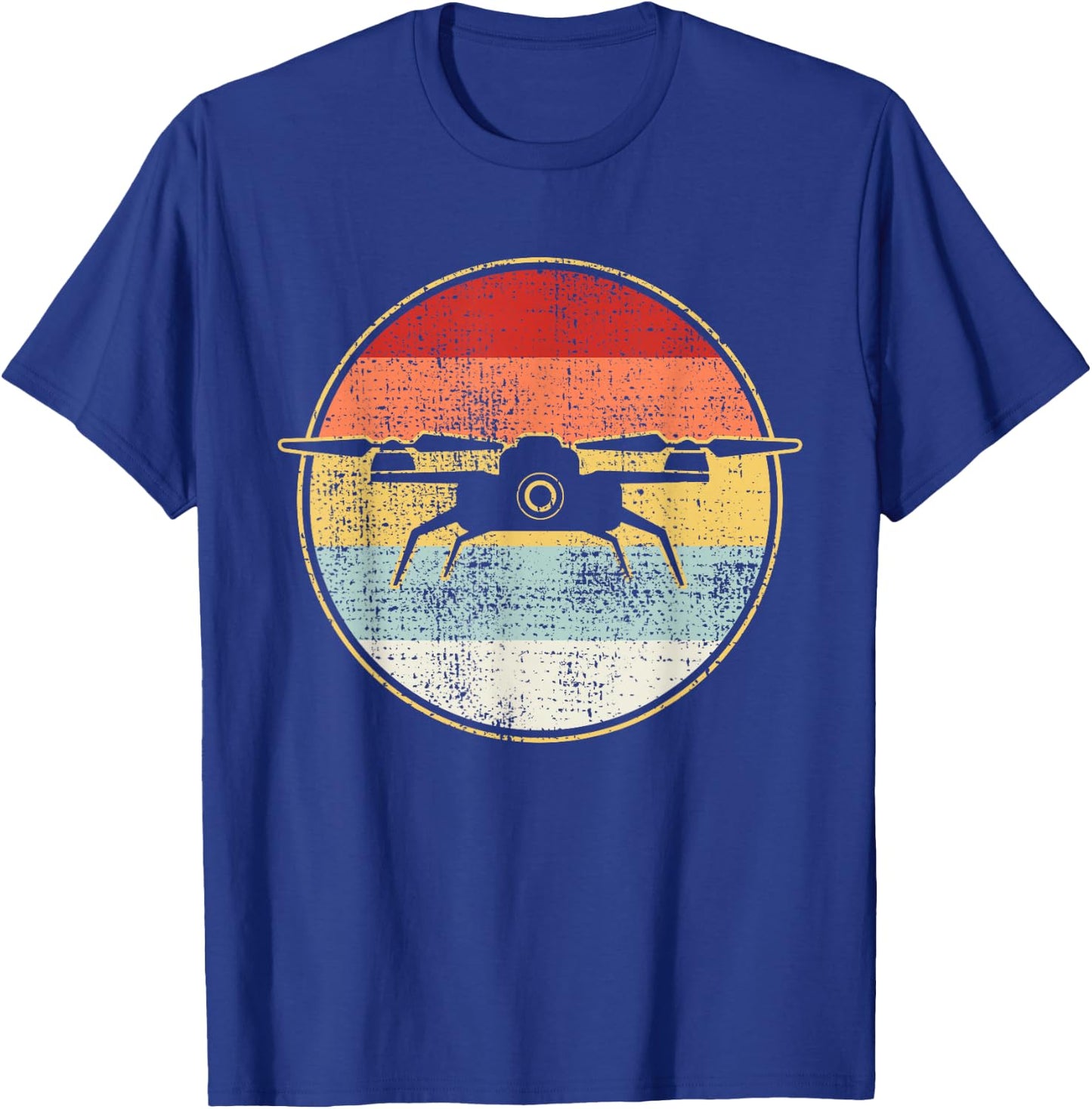 Vintage Drone Retro Gift T-Shirt - T-Shirt | Royal