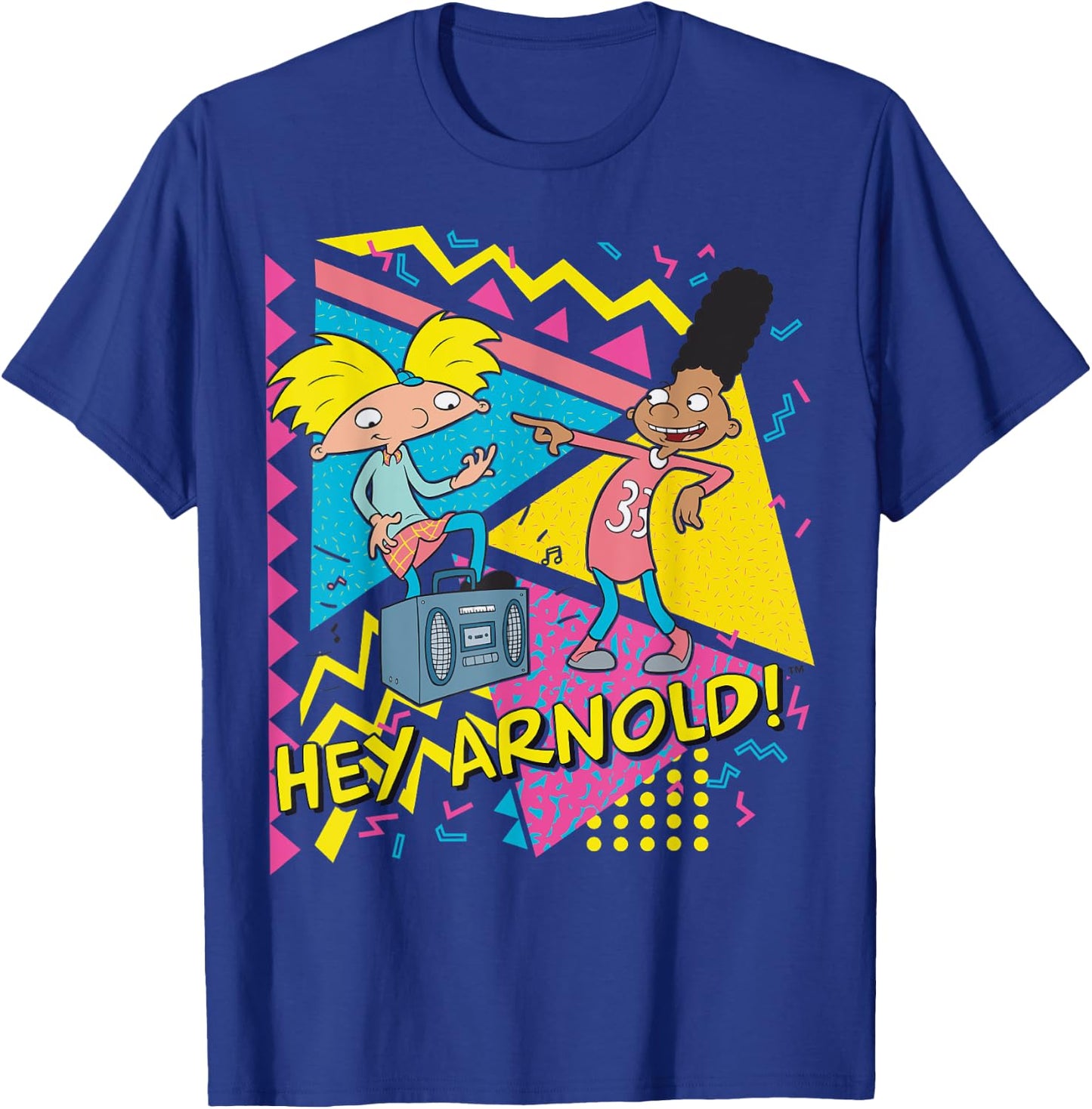 Hey Arnold! 90's Party Poster T-Shirt - T-Shirt | Royal