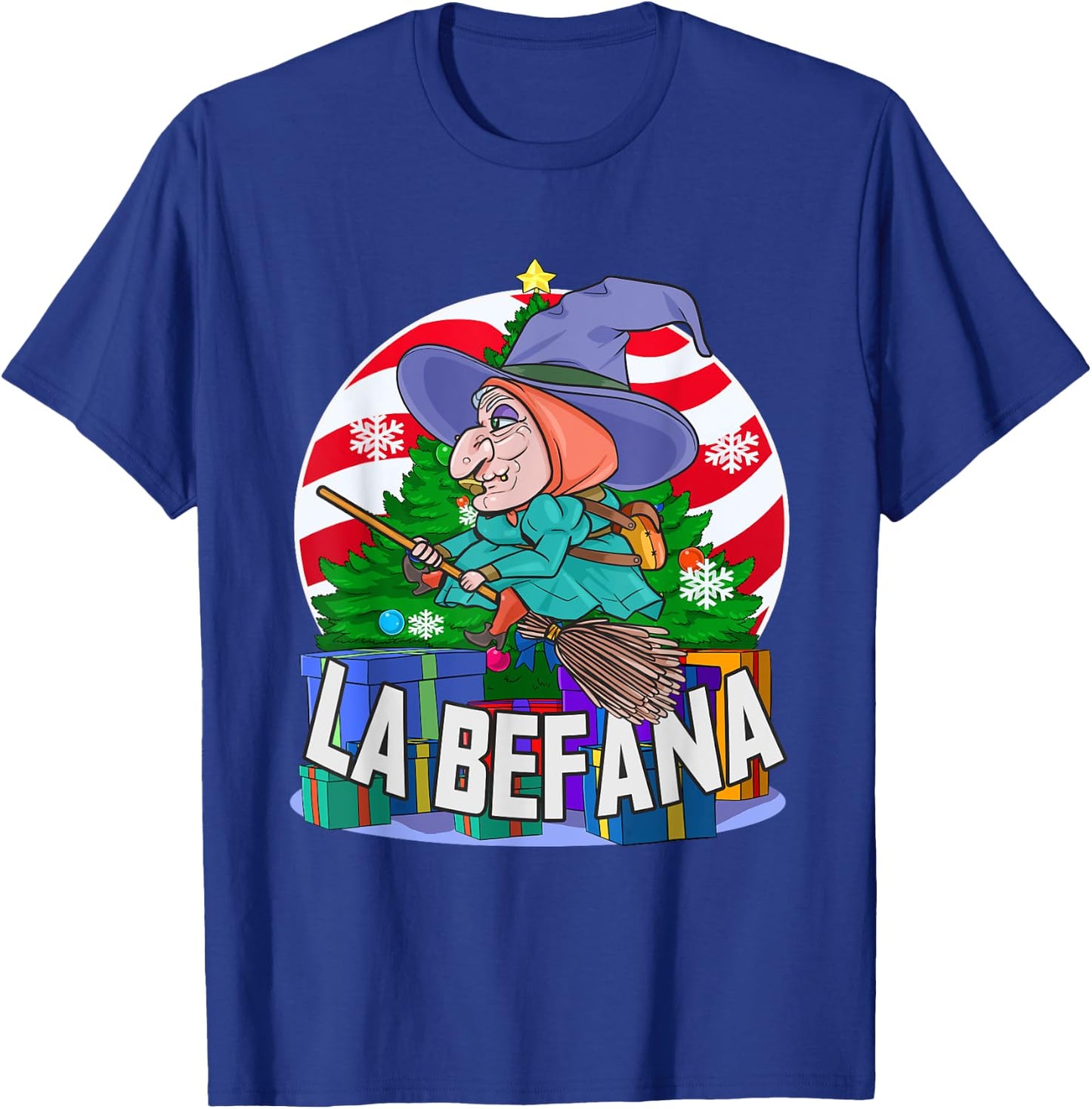 La Befana Christmas Witch Buona Italian Folklore Buon Natale T-Shirt - T-Shirt | Royal