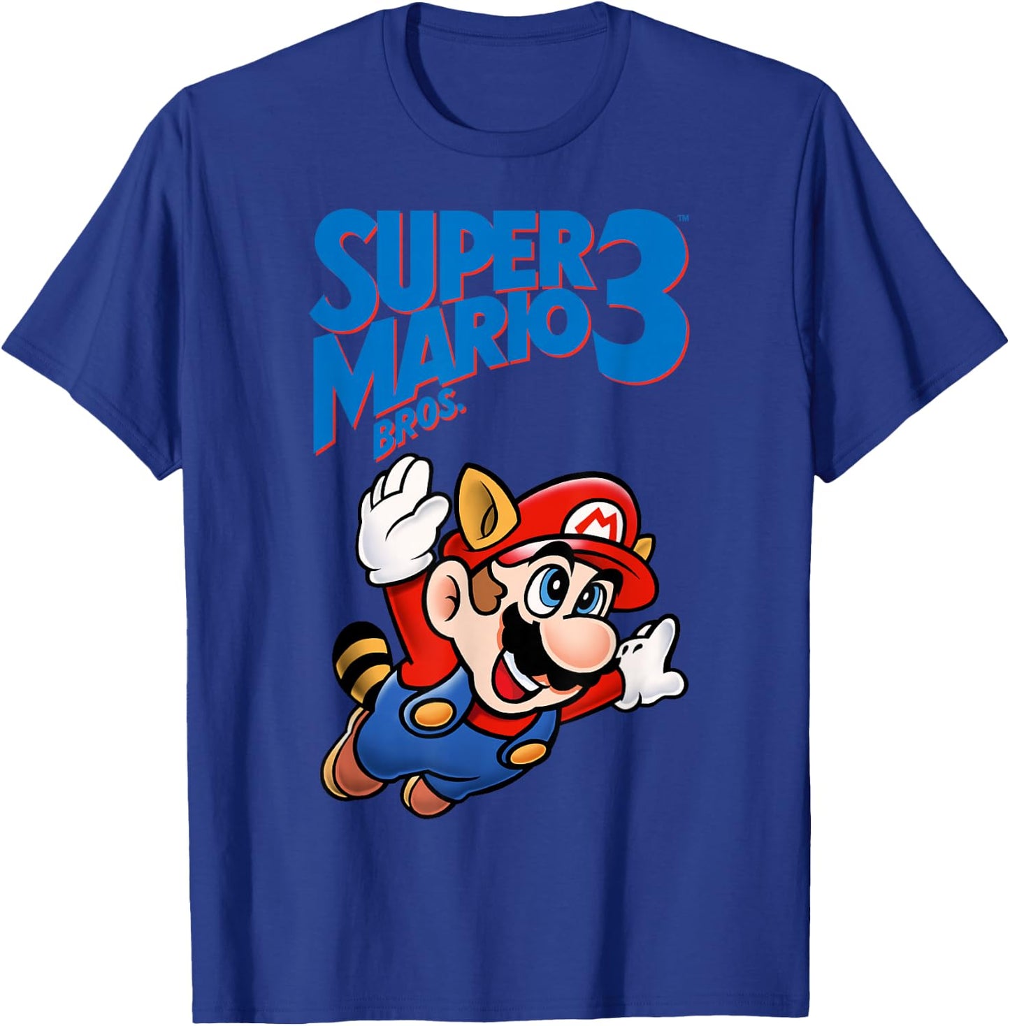 Nintendo Super Mario 3 Flying Mario Poster T-Shirt - T-Shirt | Royal