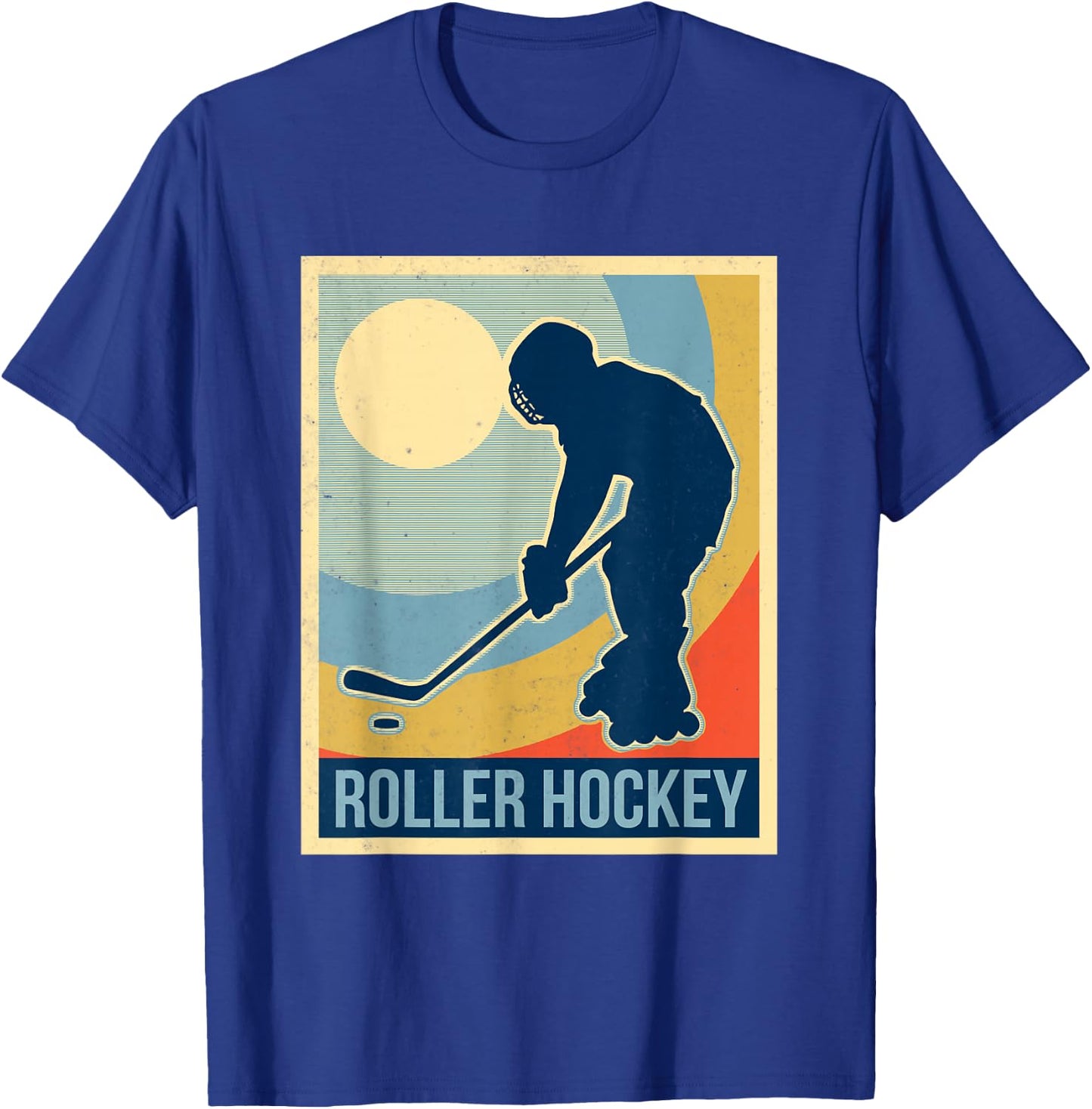 Roller hockey vintage shirt T-Shirt - T-Shirt | Royal
