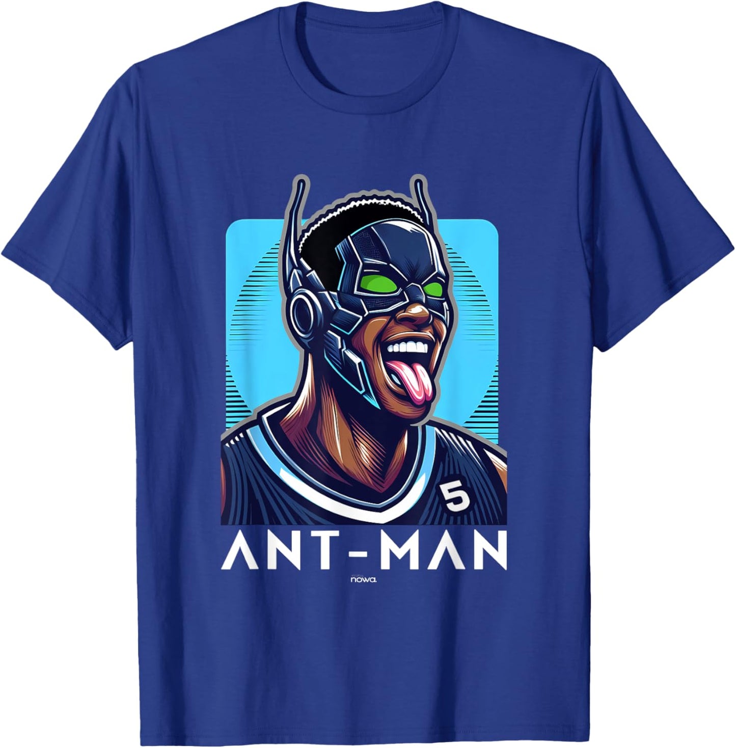 Ant Smiling and Winning the Basketball Game Man T-Shirt - T-Shirt | Royal