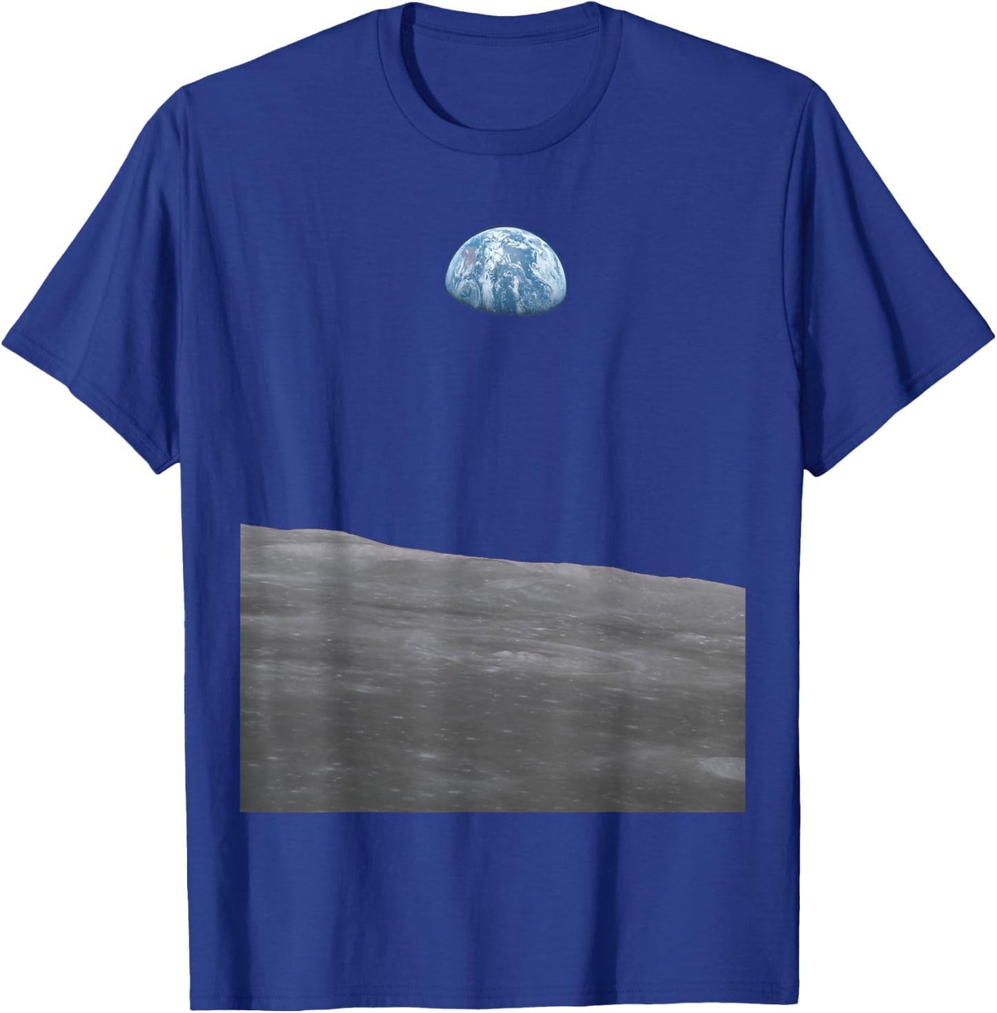 Earthrise Earth Rise from the Moon Photo Print T-Shirt - T-Shirt | Royal