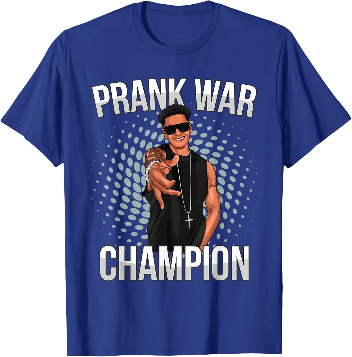 Trending Men's Prank War Champion Pauly D , Black, Small T-Shirt - T-Shirt | Royal