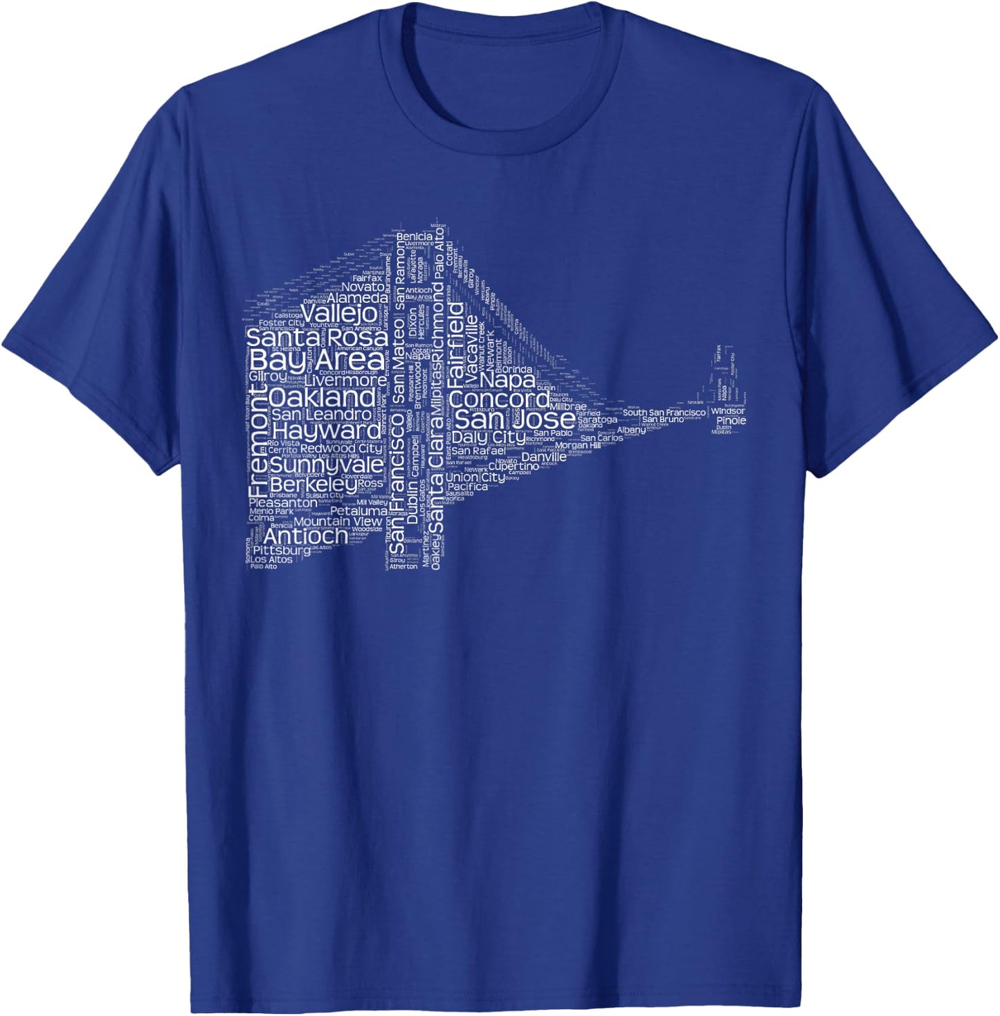 Cities of the Bay Area T-Shirt - T-Shirt | Royal