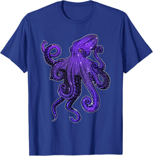 New Octopus Gift women Octopus lovers Kraken T-Shirt - T-Shirt | Royal