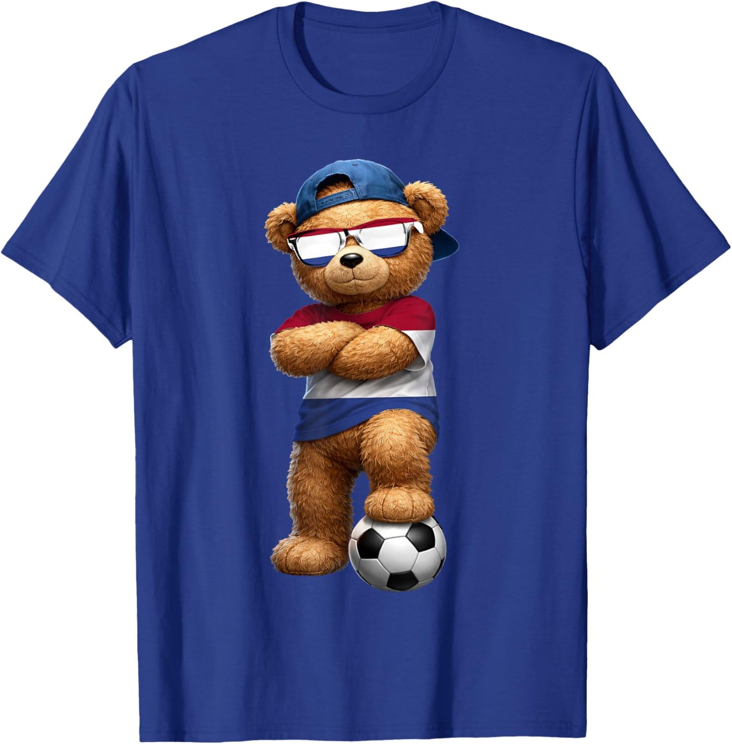Dutch Flag Teddy Player Sports Outfit for Netherlands T-Shirt - T-Shirt | Royal