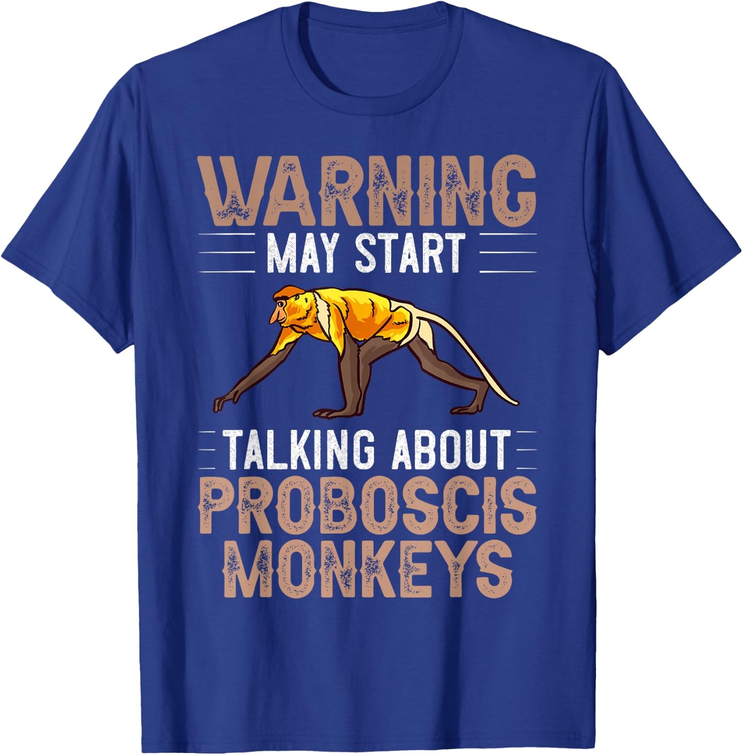 Proboscis Monkey Funny Asian Cute Animals T-Shirt - T-Shirt | Royal