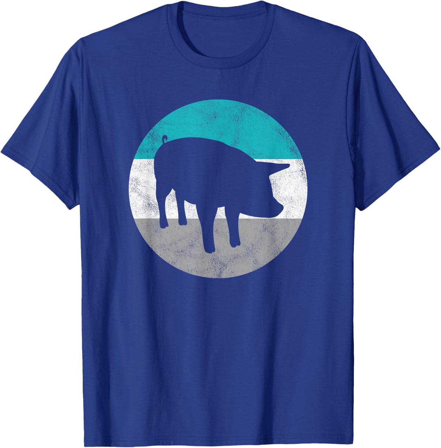 Pig Gift Shirt Women Boys & Girls T-Shirt - T-Shirt | Royal