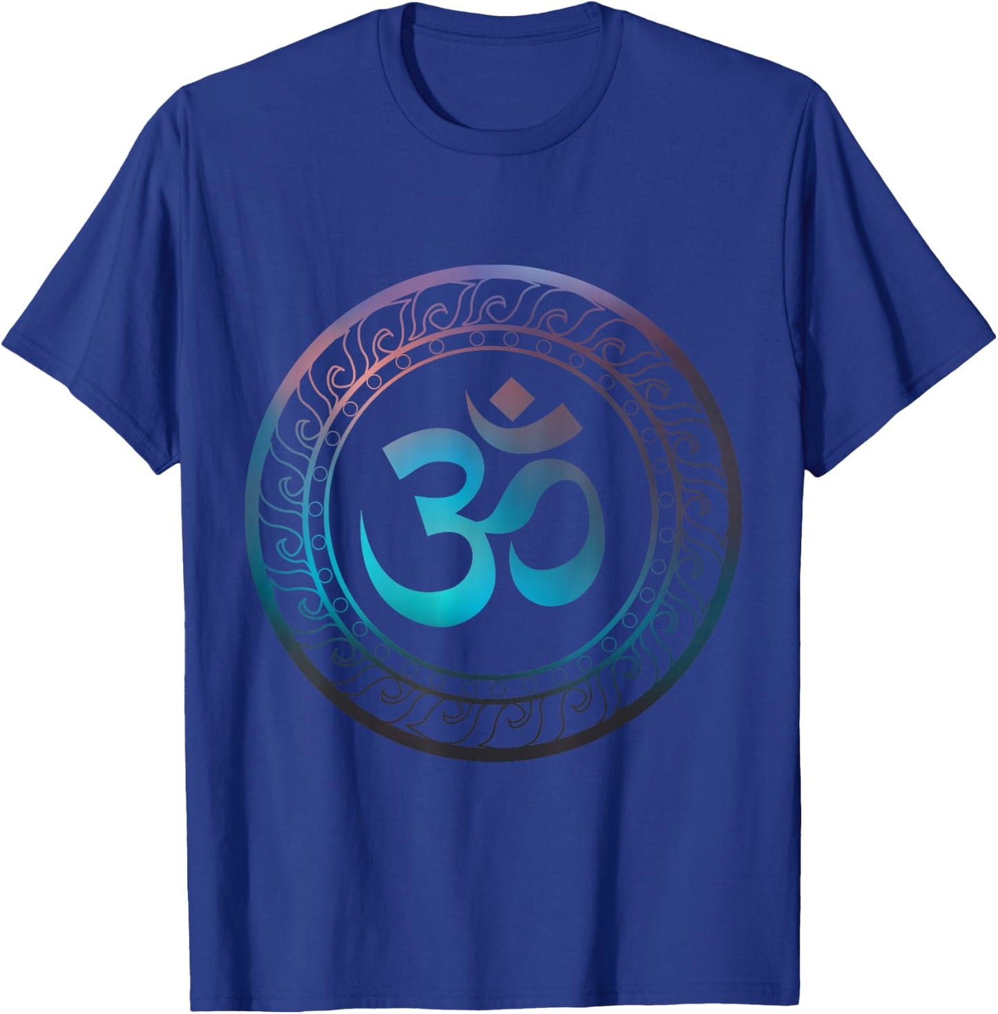 Om Ohm Aum Symbol Spiritual Yoga Gift T-Shirt - T-Shirt | Royal