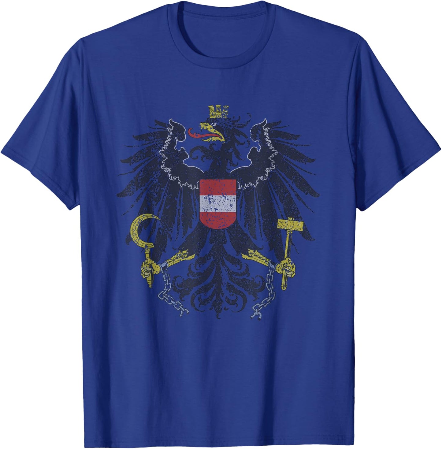 Austrian Flag Austria Coat of Arms Vienna Eagle T Shirt T-Shirt - T-Shirt | Royal