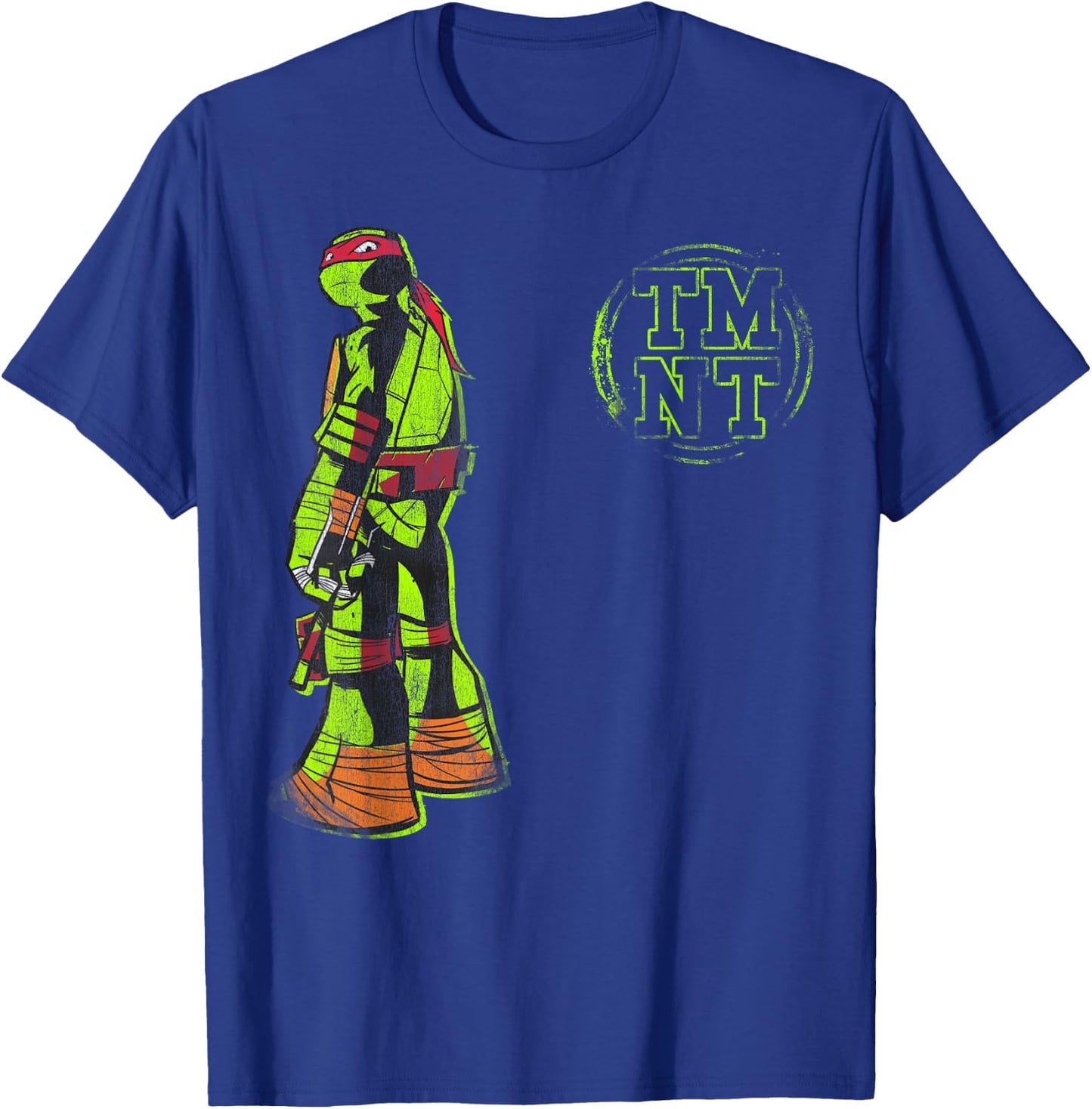 Teenage Mutant Ninja Turtles Raphael Action Stance T-Shirt - T-Shirt | Royal
