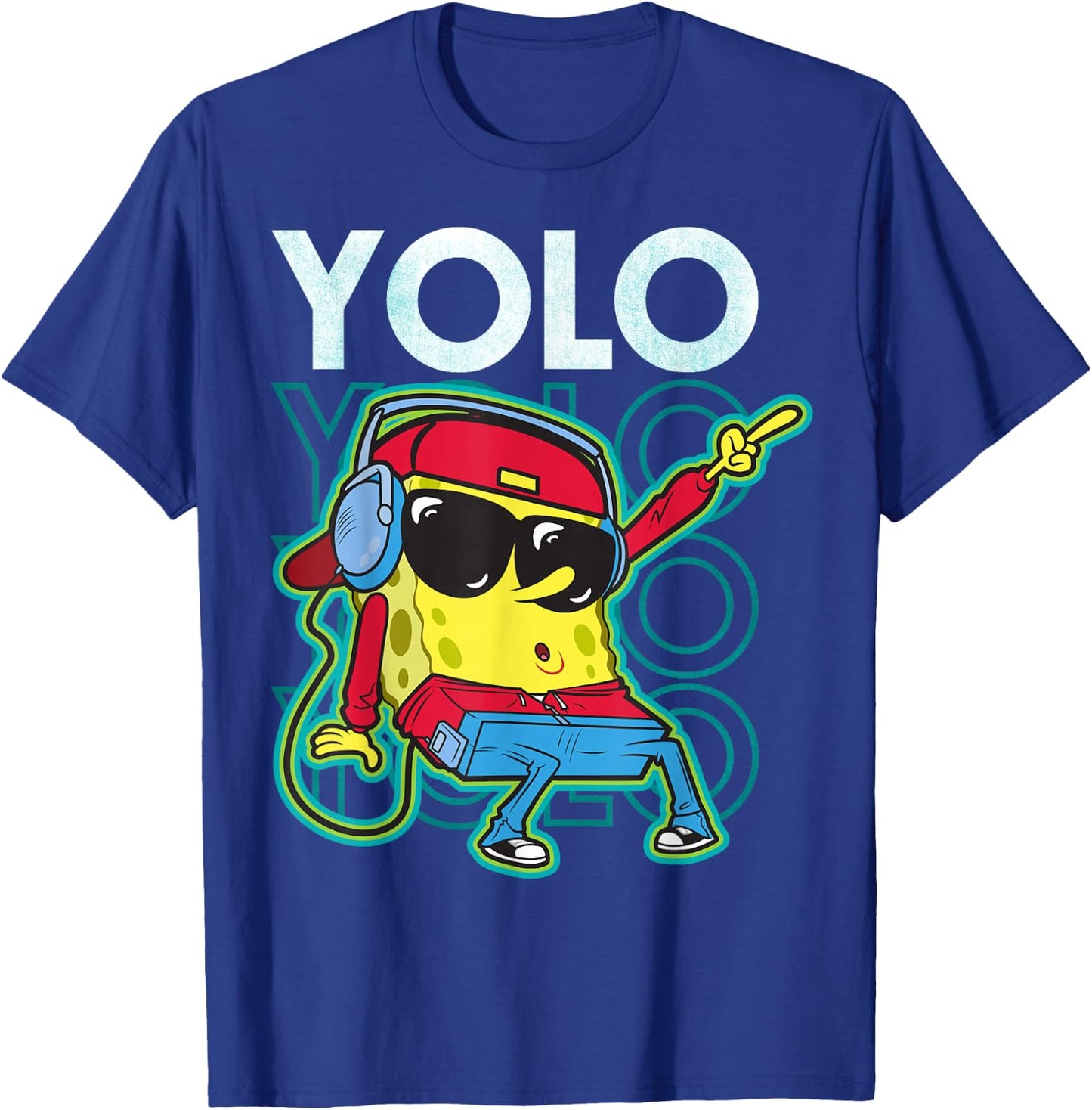 Spongebob SquarePants Yolo Cool Guy T-Shirt - T-Shirt | Royal