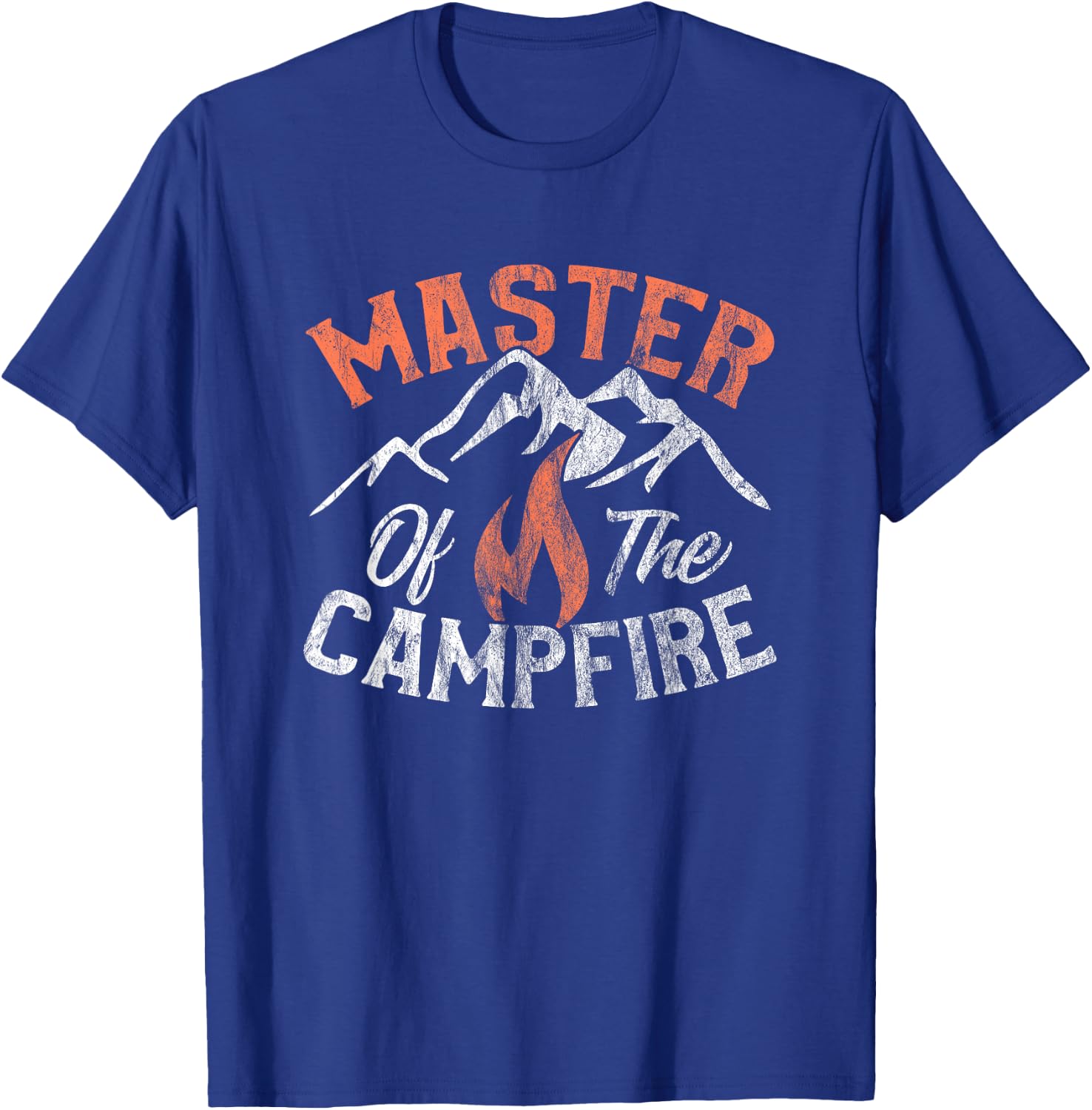 Funny Outdoor Camping Gifts Men Women Master of Campfire Small T-Shirt - T-Shirt | Royal