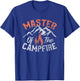 Funny Outdoor Camping Gifts Men Women Master of Campfire Small T-Shirt - T-Shirt | Royal