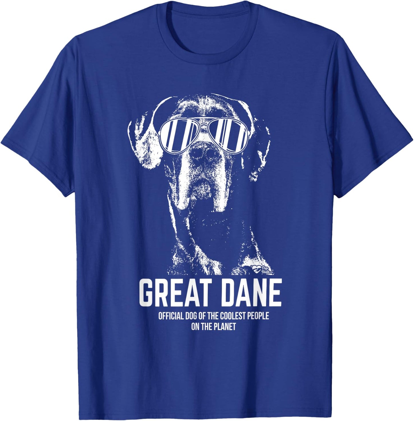 Great Dane Official Dog of The Coolest Pup Lovers T-Shirt - T-Shirt | Royal