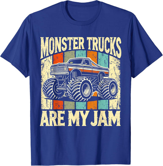 Monster Trucks Birthday Party Monster Truck T-Shirt - T-Shirt | Royal