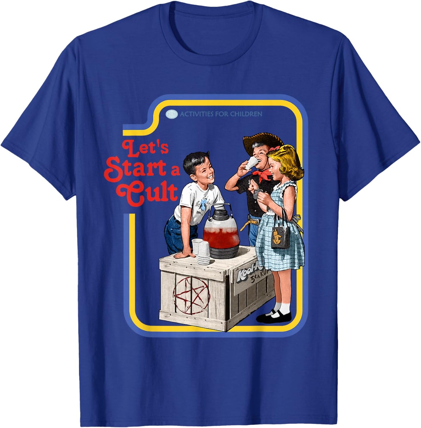 Vintage Cult Classic Fit : Round Neck, Short Sleeve, Black Cotton-Polyester Blend T-Shirt - T-Shirt | Royal