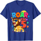 Kids 5th Birthday ROAR I'M 5 Year Old Shirt Boys Lion Safari Gift T-Shirt - T-Shirt | Royal