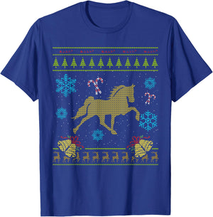 Tennessee Walking Horse Christmas Ugly Shirt T-Shirt - T-Shirt | Royal
