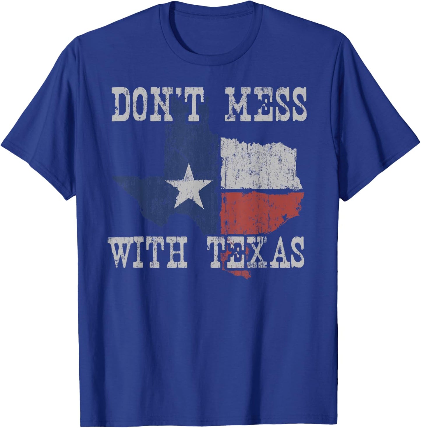 Don't Mess With Vintage Texas Longhorn Lone Star State Shirt T-Shirt - T-Shirt | Royal