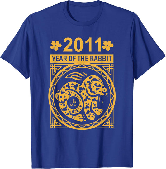 Year of the Rabbit 2011: Chinese New Year Zodiac T-Shirt - T-Shirt | Royal