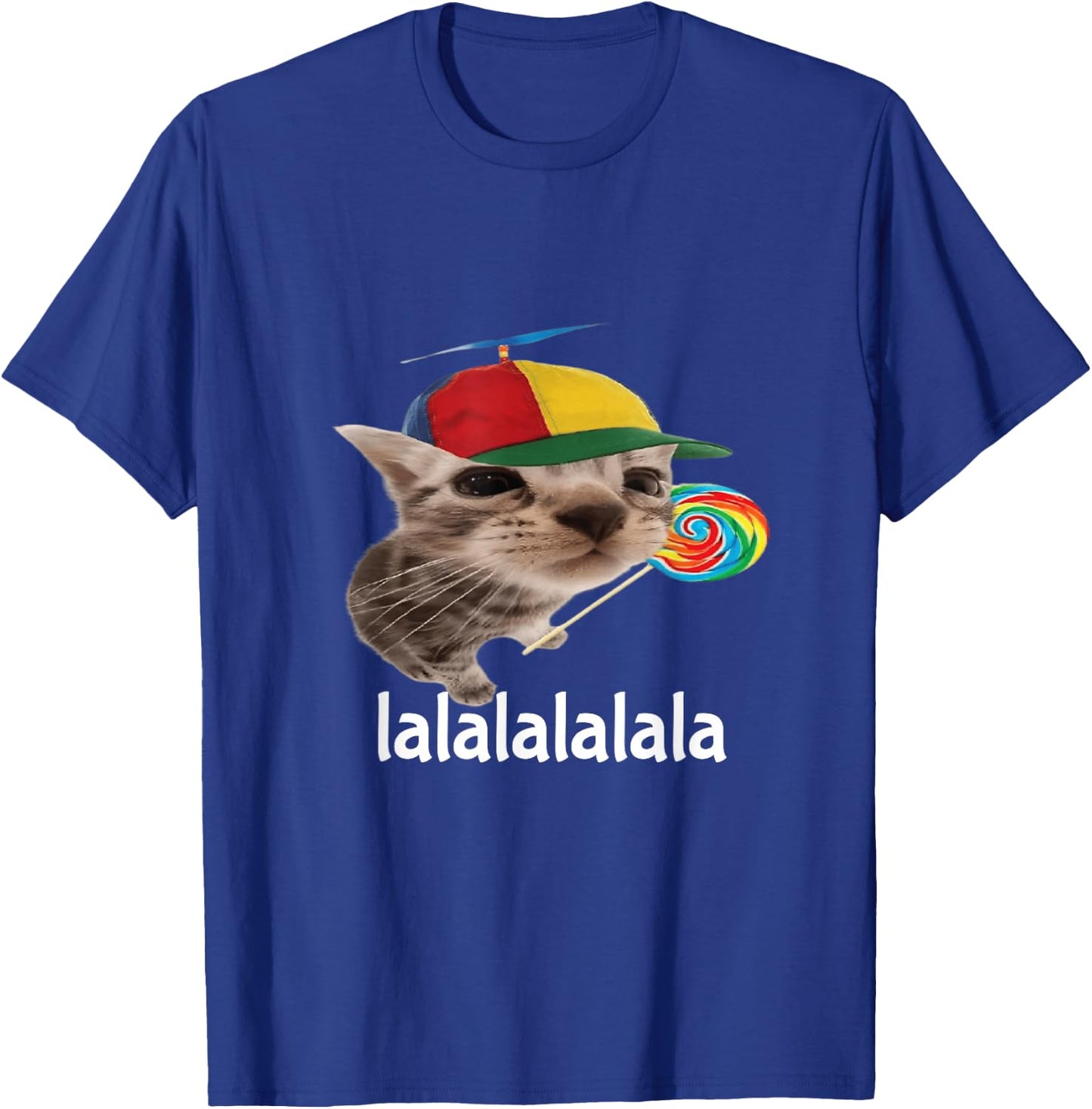 Silly Cat With Lollipop Meme Cat Lover T-Shirt - T-Shirt | Royal