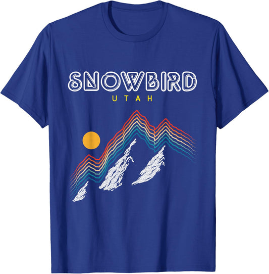 Snowbird Utah - USA Ski 1980s Retro Shirt T-Shirt - T-Shirt | Royal