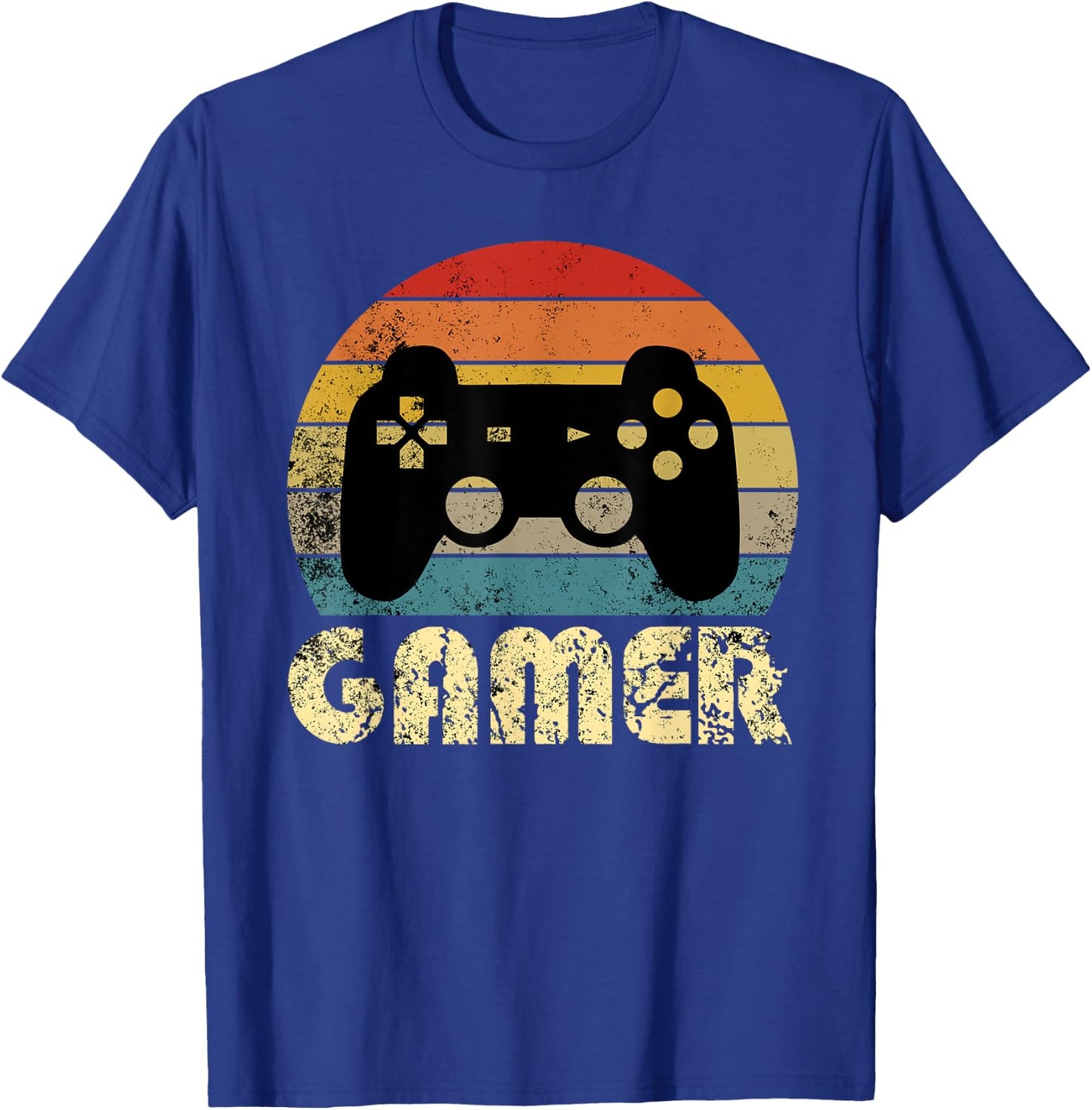 Retro Gamer Video Game Player Boys Teens Men T-Shirt - T-Shirt | Royal
