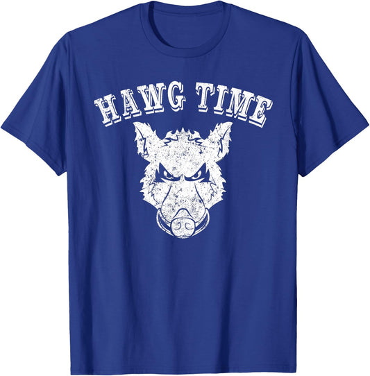 Pig Hunting Shirt Hawg Time Pig Hunting Gear Shirt Javelina T-Shirt - T-Shirt | Royal