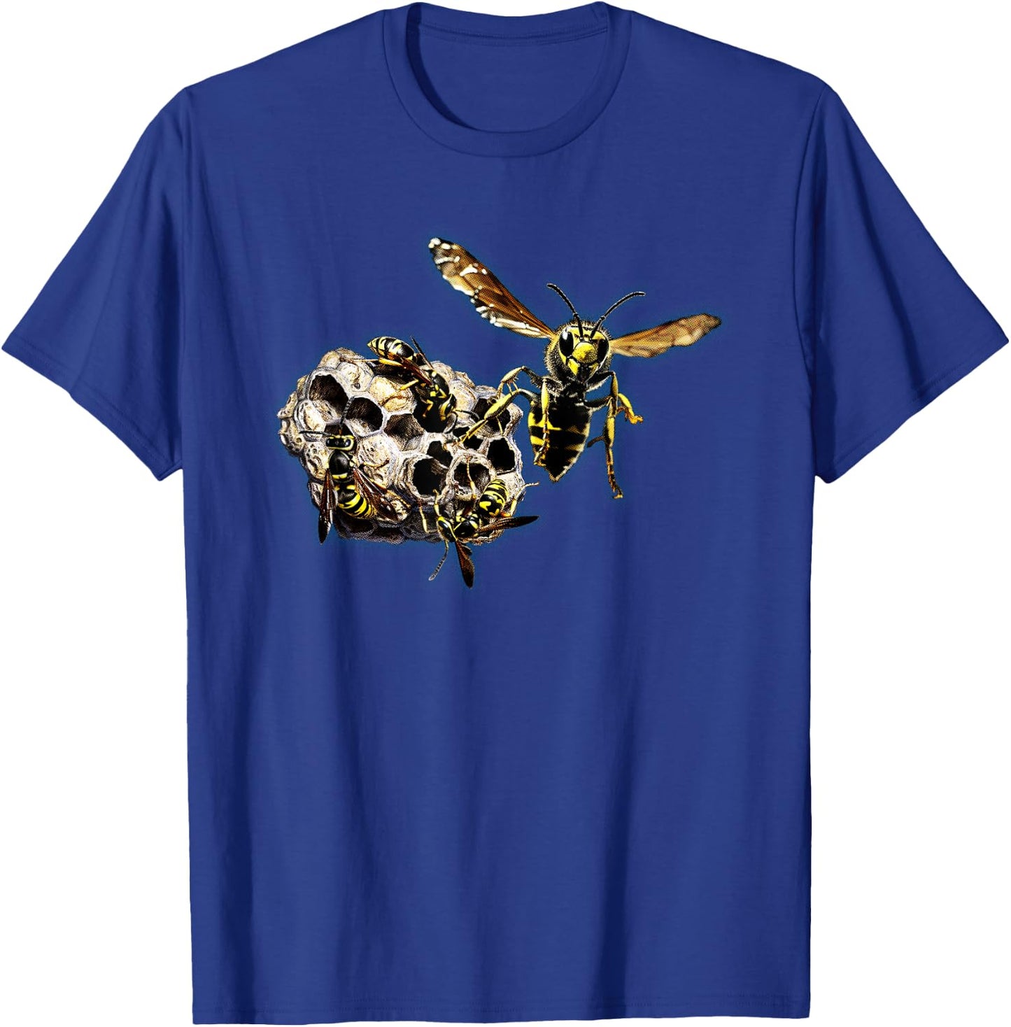 Wasp Hive nature lover insect wasps bees nest graphic art T-Shirt - T-Shirt | Royal