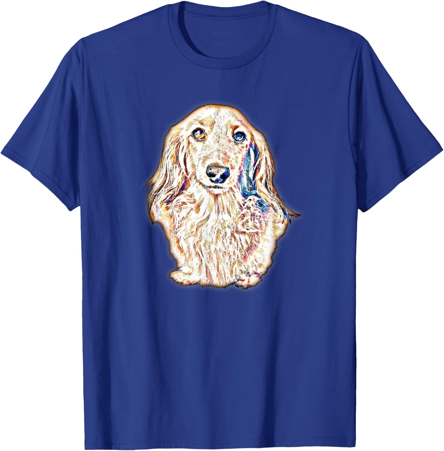 Long Hair Dachshund Gifts Cute Sausage Dog Women Men T-Shirt - T-Shirt | Royal