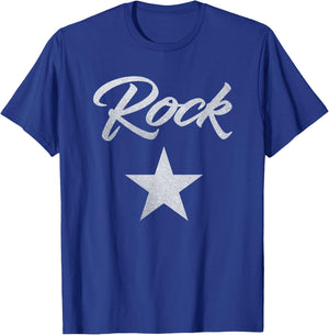 Rock Star Rockstar Large Big Grand T-Shirt - T-Shirt | Royal