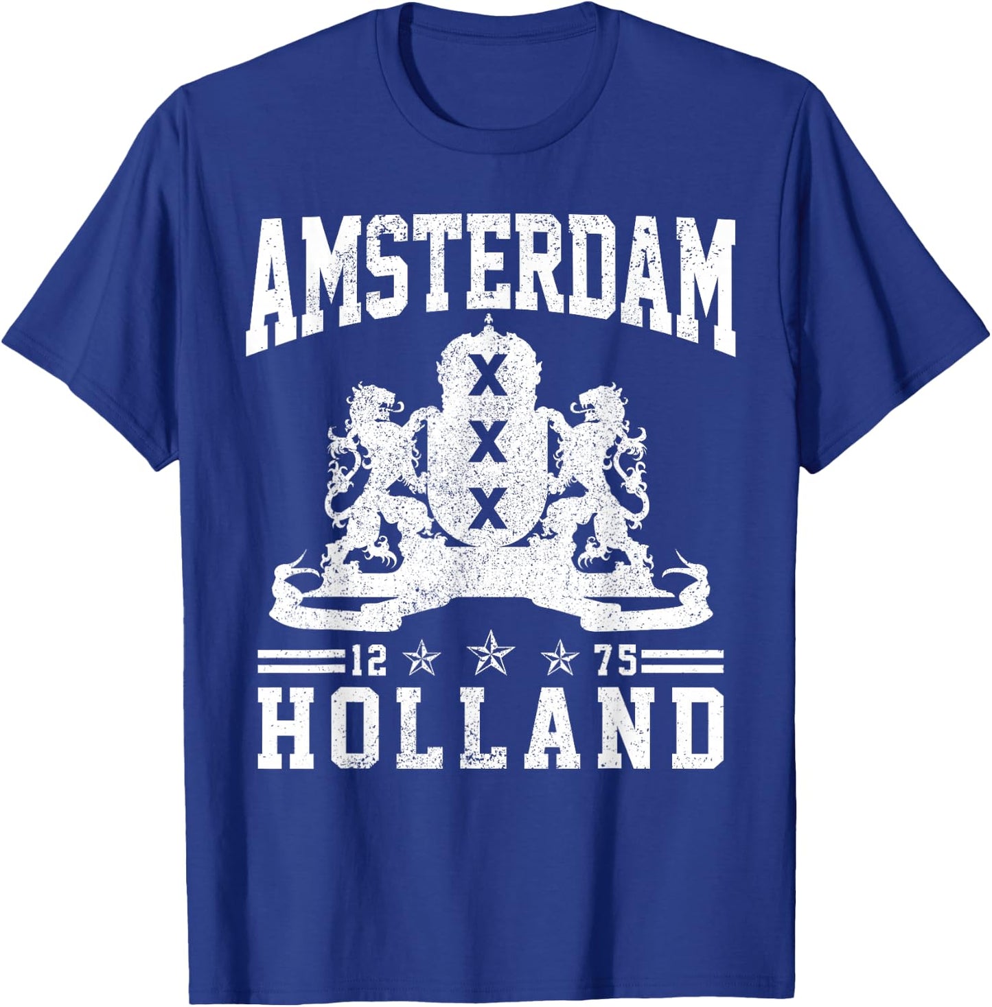 Amsterdam Crest Lion Holland Netherlands Souvenir T-Shirt - T-Shirt | Royal